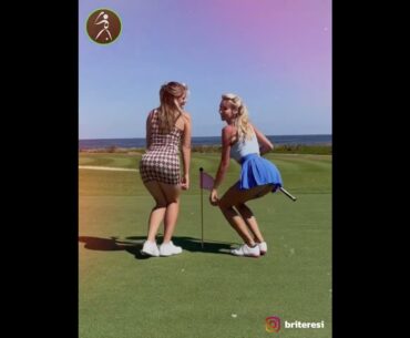 Golf Girl Bri Teresi: Hottest Model and Golf Girl Bri Teresi Plays Golf | Hot Skirt Golf Outfit