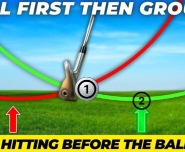 Hit Ball Then Turf GUARANTEED | Stop Hitting Before the Golf Ball | Simple Golf Tips