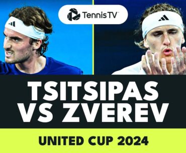ENTERTAINING Stefanos Tsitsipas vs Alexander Zverev Highlights | United Cup 2024