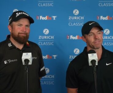 Rory McIlroy and Shane Lowry Friday Flash Interview 2024 Zurich Classic of New Orleans © PGA Tour
