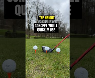 DRIVER TEE HEIGHT concept you’ll QUICKLY USE! #golf #alexelliottgolf #golfswing #golftips #tips