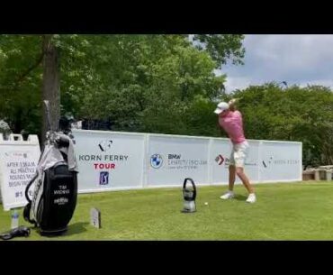 Tim Widing ( Winner, LECOM Suncoast Classic 2024) super slow motion golf swing. #winnerswing #golf