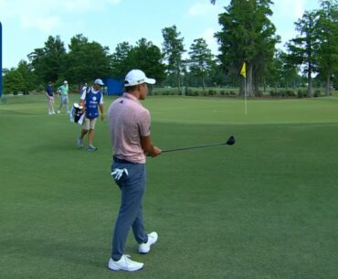 Collin Morikawa's incredible fairway-medal birdie at Zurich Classic