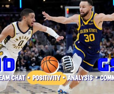 #Warriors-Pacers POSITIVITY watch party: Steph Curry vs Haliburton! Kuminga! pbp/game notes/analysis