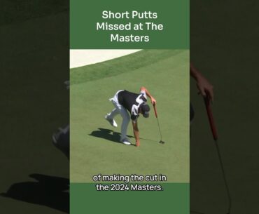 Short Putts Missed at The Masters - Hovland #golf #augustanational