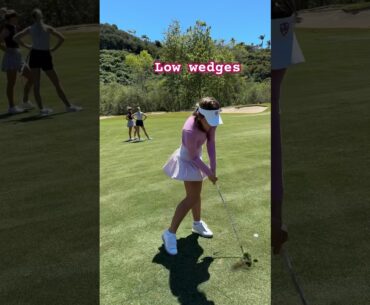 Low wedges best wedges💜 #golf #epsontour #golfgirl #golfskill #golfswing #shortsfeed