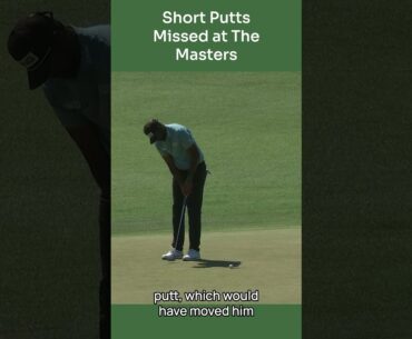 Short Putts Missed at The Masters - Sahith #golf #augustanational #sahith