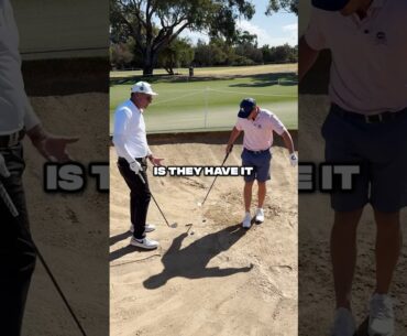 Phil Gives Bryson A Bunker Lesson #golf