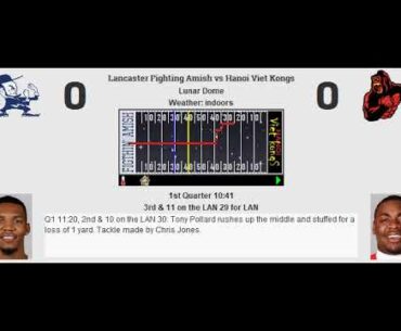 Week 12: Lancaster Fighting Amish (6-5) @ Hanoi Viet Kongs (4-7)