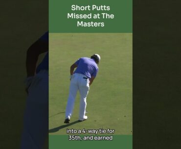 Short Putts Missed at The Masters - Hideki #golf #augustanational #hidekimatsuyama