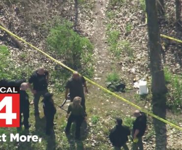 Aerial footage of shooting scene on Belle Isle