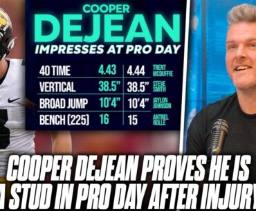 Iowa's Cooper DeJean Stuns At Pro Day, "He's A For Sure First Rounder" | Pat McAfee Reacts