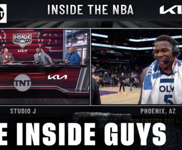 Anthony Edwards Joins Inside the NBA after Timberwolves Sweep Kevin Durant & The Suns | NBA on TNT