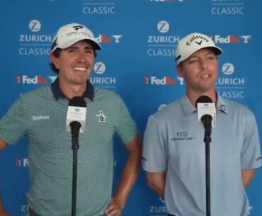 Echavarría and Max Greyserman Sunday Flash Interview 2024 Zurich Classic of New Orleans © PGA Tour