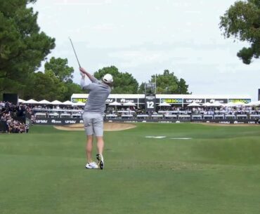 Brendan Steele super slow motion golf swing! How to swing to play 64(-8) LIV Golf, Adelaide. #beliv