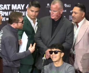 Canelo Álvarez and Oscar De La Hoya almost come to BLOWS