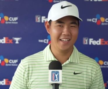Tom Kim Thursday Flash Interview 2024 THE CJ CUP Byron Nelson © PGA Tour