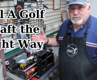 Golf Club Repair - Pulling a graphite shaft