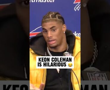 New Bills rookie WR Keon Coleman's first press conference is comedy 😂 (via @wkbwbuffalo)