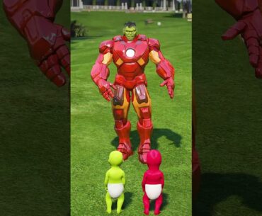 IRON MAN AND HULK SAVING SKIBIDI HULK Part 2 #ironman #gta5 #shorts