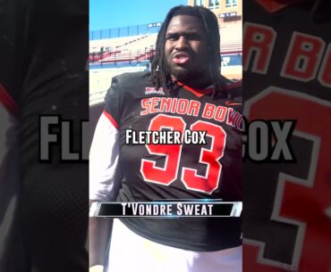 T’Vondre Sweat Explains Which Players Inspire Him | Senior Bowl 2024