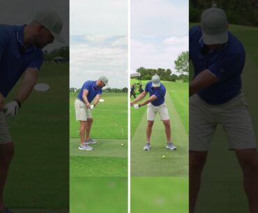 Stay Down Through The Ball (And Stop Standing Up!) #shorts #golfswing #golfer #golf #ericcogorno