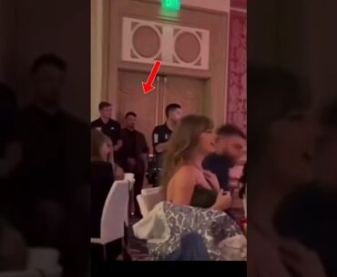 Taylor Swift's bodyguard relaxing as soon as he sees Travis Kelce sitting beside her...