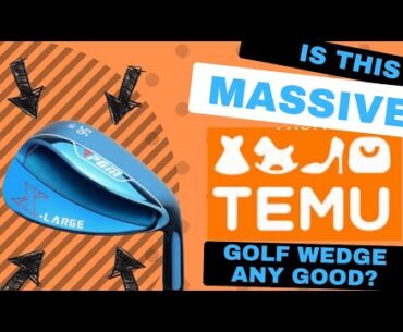Check out this MASSIVE temu wedge! Is it just a gimmick? #temu #golfclub