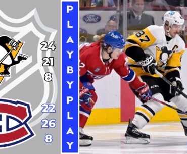 NHL GAME PLAY BY PLAY: CANADIENS VS PENGUINS