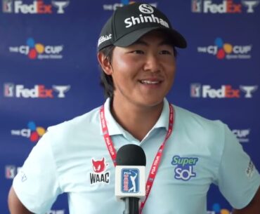 S H Kim Sunday Korean Flash Interview 2024 THE CJ CUP Byron Nelson