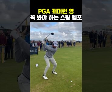 PGA cameron young 환상적인 스윙 템포
