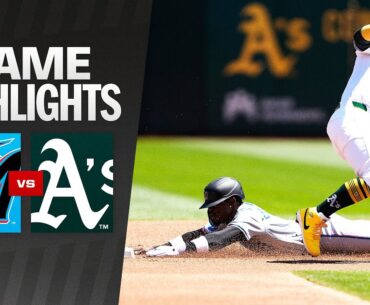 Marlins vs. A's Game Highlights (5/5/24) | MLB Highlights