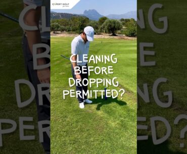Golf Rules Tip | Cleaning Before Dropping #golf #rules #golfrules #rulesofgolf #golftips #golfer