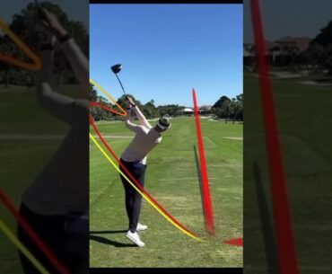 Nelly Korda golf swing down the line #golf #nellykorda #lpgatour