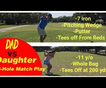 Dad vs. Bella 3-Hole Stroke Play! Loser Cooks Dinner!