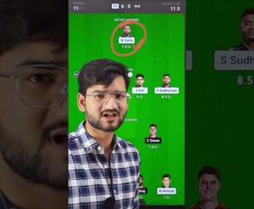 GT vs RCB Dream11 Team | GT vs RCB Dream11 Prediction #dream11 #shorts #ipl