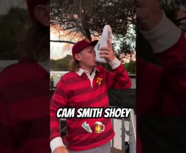 Cam Smith Shoey at LIV Golf Australia 👟🍺 || #shorts #golf #shoey #livgolf