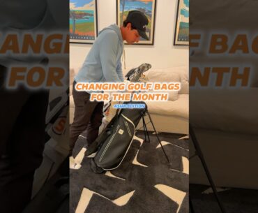 changing golf bags for the month
