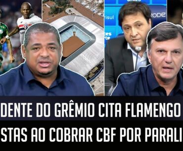 Presidente do Grêmio CITA Flamengo e paulistas ao COBRAR a PARALISAÇÃO do Brasileirão | VEJA DEBATE