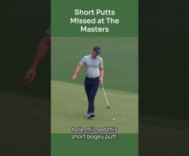 Short Putts Missed at The Masters - Rose #golf #augustanational #teamrose