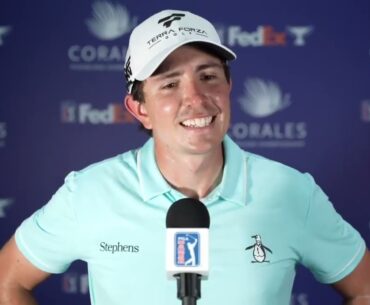 Nico Echavarría Friday Flash Interview 2024 Corales Puntacana Championship © PGA Tour