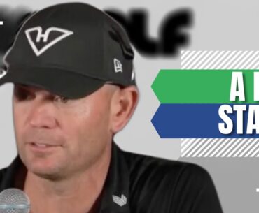 Brendan Steele REACTS to LEADING Round 2 of LIV Golf Adelaide