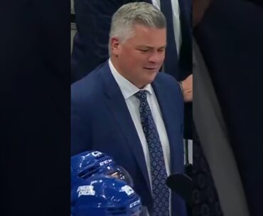 Sheldon Keefe Gets Tossed For Questioning A Call On Mitch Marner😮   (Feb 27, 2024)  #leafs #hockey