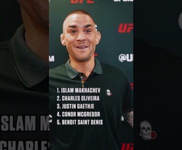 Poirier & Saint-Denis blind ranks lightweights 👀 #UFC299