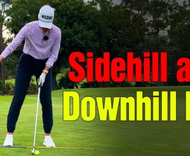 Golf Tips for Sidehill and Downhill Lies