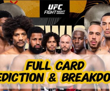 UFC St. Louis Full Card Predictions and Breakdown