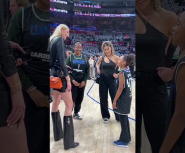 🥰 Cameron Brink & Kia Nurse From L.A. Sparks Visit With Fans At Clippers Playoff Game #short #shorts