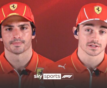 Charles Leclerc and Carlos Sainz REACT to Lewis Hamilton's Ferrari move 🔴🐎