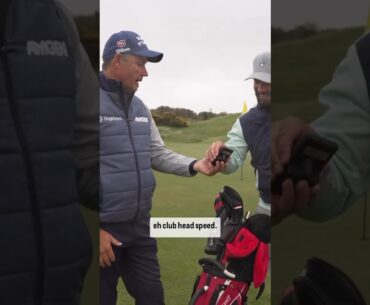 What Padraig Harrington uses to track his speeds!