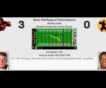 Week 15: Hanoi Viet Kongs (6-8) @ Tokyo Samurai (2-12)